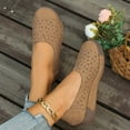 thumbnail image 2 of Platform Slip on Dress Shoes for Women 2025 Breathable Flower Casual Beach Wedge Walking Flats Loafers, 2 of 6