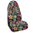 thumbnail image 2 of XYZCANDO Tropical Floral Print Car Seat Towel Cover, Compatible with Truck Seat Van, Terry Cloth Car Seat Covers for Cars Sedans Waterproof, 2 of 7
