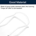 thumbnail image 5 of Canning Jar Lifter Tongs, Jar Lifter with Rubber Grips Handle, White, 5 of 6