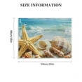 thumbnail image 2 of Fenyluxe Starfish Seashells Beach Canvas Wall Decor for Bathroom Art Print Ready To Hang Home Room Decor 20x16in, 2 of 6