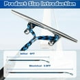 thumbnail image 3 of czcpp-2 Pcs Boat Bungee Dock Lines, 4 Feet Mooring Rope for Docking Stretches to 6 Feet, Mooring Line Boat Accessories Docking Ropes PWC Dock Ties for Boats (Blue and Black), 3 of 4