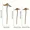 3pcs, variant on Retro Metal Rusty Mushroom Garden Decoration Set, Outdoor Rusty Mushroom Plaque,For Lawn, Garden Decoration,Halloween Decoration