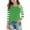 Green, variant on NAISIBABY Girls Long Sleeve Tops 7 T, Fashion Striped Round Neck Casual Pullover T-Shirt Pink(4-15T)