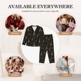 thumbnail image 7 of Lsque Paris Romantic Pattern Long Sleeve Pajama Set for Women - Soft 2-Piece Sleepwear and Loungewear Set with Pockets, Comfy Nightwear-, 7 of 7