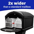 thumbnail image 4 of Simplay3 American Home T4 Extra Large Capacity Classic Mailbox with Post, Black, 4 of 10