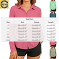thumbnail image 4 of Meichang Womens UPF 50+ Long Sleeve Sun Shirts UV Sun Protection Quick Dry Collar Tops Hiking Outdoor Travel Button Down Shirt, 4 of 6
