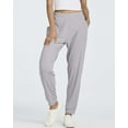 thumbnail image 2 of Real Essentials 3 Pack: Women's Ribbed Lounge Jogger Cuffed Yoga Sweatpants with Drawstring & Pockets (Available in Plus), 2 of 7