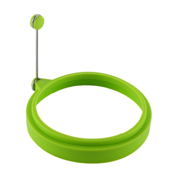Clearance Under $1.94! 2 Pack Silicone Egg Rings with Handles – Non-Stick, Heat-Resistant (Green)