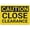Warning Sign 2, variant on Caution Chock Wheel Sign 8"x12", Wall Decor for Home Kitchen Farm Garden Garage, Indoor Outdoor Use for Home Business Parking Lot