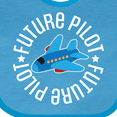 thumbnail image 4 of Inktastic Future Pilot Boys Airplane Flying Boys Baby Bib, 4 of 4