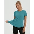 thumbnail image 5 of Rosvigor Womens Workout Tops Short Sleeve Tee Shirts Comfy Athletic Shirts Loose Womens Activewear Tops for Gym Running Yoga, 5 of 8