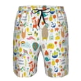 thumbnail image 4 of Kdxio Summer Animal Pattern Mens Casual Shorts - Drawstring Summer Beach Sports Shorts for Men, 4 of 9