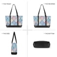 thumbnail image 6 of FORMRS Canvas Laptop Tote Bag for Women with 15.6" Computer Compartments Shoulder Handbag, Beige Art Pattern, 6 of 7