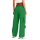 thumbnail image 4 of Mujeres Casual Cordón Color Sólido Elástico Cintura Multi-Bolsillo Pantalones de Sudar, 4 of 7