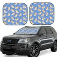 thumbnail image 2 of Bingfone Kawaii Corgi Windshield Sun Shade 2-Piece Foldable Car Front Window Sunshade for Most Sedans SUV Truck-Small, 2 of 7