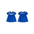 thumbnail image 6 of RUINIXCW Toddler Baby Girl Christmas Dress Short Sleeve Embroidery Smocked Dress, 6 of 6