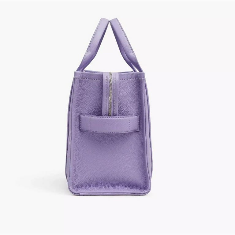 【関税込み】The Medium Tote - Marc Jacobs - Leather - Purple Marc Jacobs Purple 'The Leather Medium Tote Bag' Tote Marc