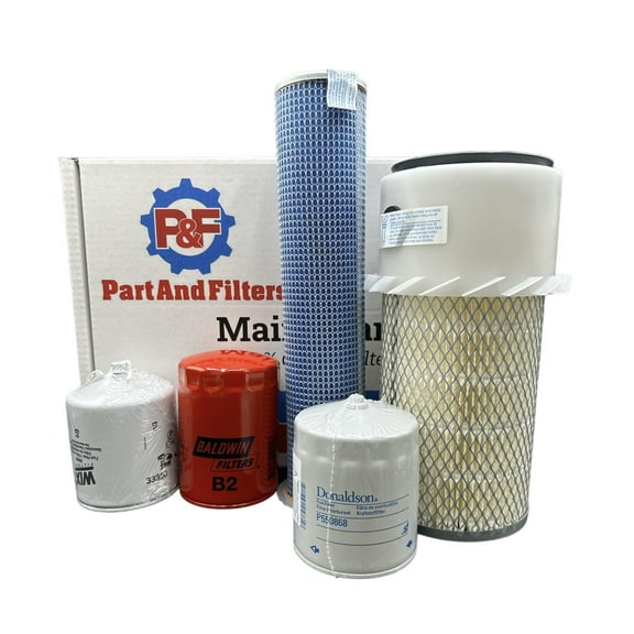P&F Filter Kit for CASE 580D, 580 Super D Loaders With G207D Engine. With Turbo