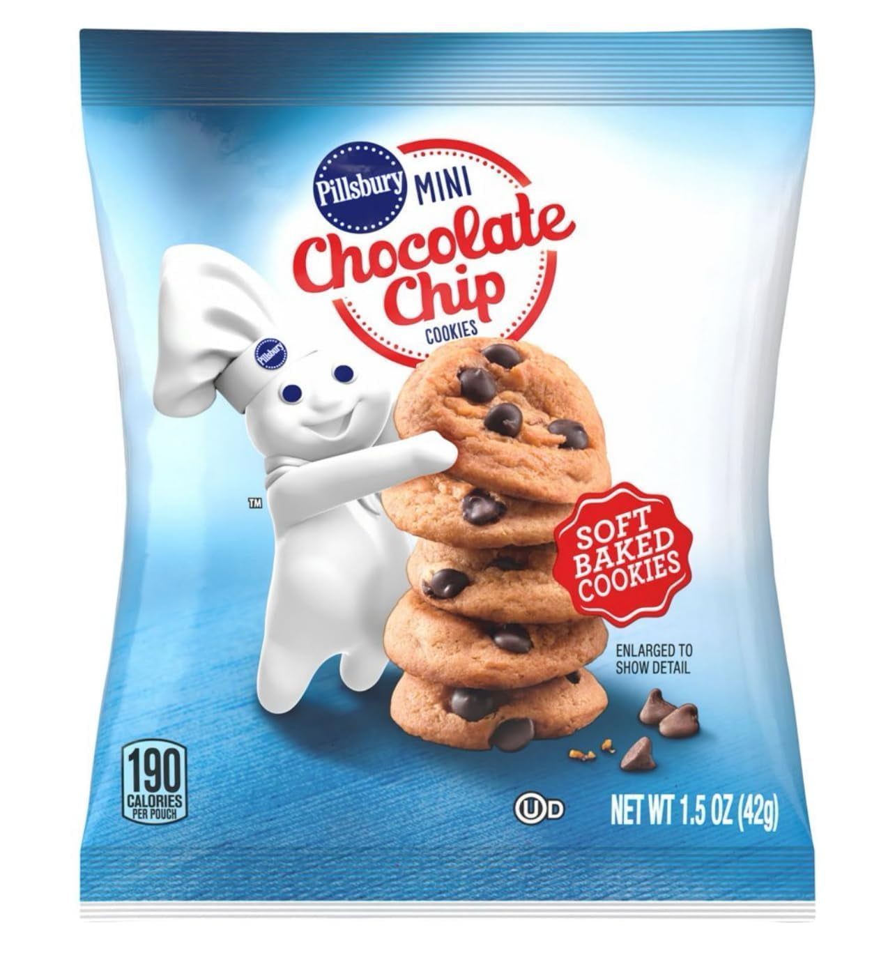 Pilllsbury Soft  Mini Chocolate Chip Cookies Pack of 28 each 1.5oz