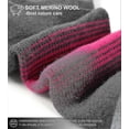 thumbnail image 3 of 4 Pack Women\'s Merino Wool Hiking Socks Wicking Cushioned Warm Thermal Walking, 3 of 4