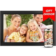 DR.J Professional Digital Picture Frame, 15.6 Inch Large Digital Photo Frame with 1080P IPS Full HD Touchscreen 32GB WiFi Share Photos Instantly via FRAMEO App