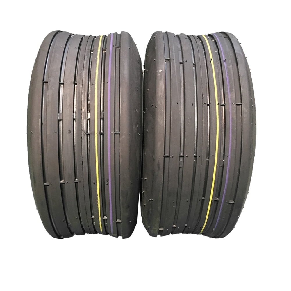 Set of 2 13x5.00-6 P508 Rib Tires 4 ply Lawn Mower Garden Tractor 13-5.00-6