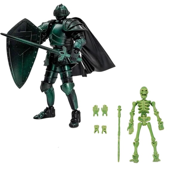 AOOOWER T 13 Action Figure Set,Skeleton Knight Action Figures,Medieval Action Figures