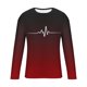 thumbnail image 5 of Amzcrzy - Sudadera Para Hombre, Estilo Casual, Con Estampado Deportivo, Manga Larga, Cuello Redondo, Color Rojo, 3Xl, 5 of 5