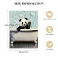 thumbnail image 2 of Nawypu Funny Animal Bathroom Wall Art Cute Panda In Bathtub Bathroom Pictures Wall Decor Bathroom Sign Canvas Prints Painting Home Office Decorations Framed Artwork For Bathroom, 2 of 5