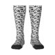 thumbnail image 1 of Fotbe Black White Halloween Calcetas Divertidas Estampadas para Hombre y Mujer, Calcetas de Algodón hasta la Rodilla para Caminar, Correr, Enfermería y Embarazo, 1 of 5