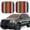 Mexican Serape Blanket Stripes, variant on Naloa Mushrooms Honeycomb 2 Piece Foldable Car Sun Shades, Car Windshield Sunshade, Front Window Sunshade for Car, Truck, SUV - Small