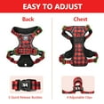 thumbnail image 2 of PoyPet Dog Harness,[Release at Neck] No-Pull Pet Harness with Easy Control Handle,Adjustable Reflective No-Choke Soft Pet Oxford Vest for Small Medium Large Dogs(Checkered Red,M), 2 of 9