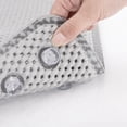 thumbnail image 2 of J&V TEXTILES Shower and Bathtub Mat, 36x17, Long Double Foam Bath Tub Floor Mats with Suction Cups and Drainage Holes, Machine Washable and Soft on Feet, Bathroom and Spa Accessories Gray, 2 of 6