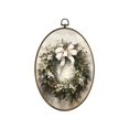 thumbnail image 2 of Vintage Christmas Wreath Wall Art Framed, Rustic Christmas Canvas Prints, Farmhouse Cozy Christmas Hanging Canvas Prints for Home Bedroom Living Room Decoration(B), 2 of 7