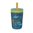 thumbnail image 5 of Zak Designs 15oz Kelso Toddler Cups For Travel or At Home, Durable Plastic Sippy Cups With Leak-Proof Design is Perfect For Kids (Underwater), 5 of 9