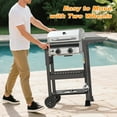thumbnail image 6 of LHRIVER Stainless Steel 2 Burner Propane Grill, 16000 BTU Gas Grill & Griddle Combo for Outdoor, Patio, 6 of 7