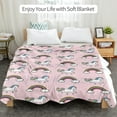 thumbnail image 6 of Gresahom Unicorn Throw Blanket for Girls Teen, Soft Plush Flannel Blanket Unicorn Rainbow Gift for Kids, Lightweight Fleece Blanket for Birthday Children's Day Graduation Travel(60"x80"), 6 of 7