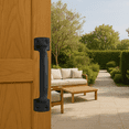 thumbnail image 3 of 2 Pack Classic Black Handle - Heavy Duty Steel Pull for Gates, Barn Doors, Outdoor Fences, 7 Inch, 3 of 7