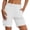 #H-White, variant on ZHYou Hiking Cargo Shorts for Women Elastic Waist Lightweight Water Resistant Quick Dry Athletic Shorts with Pockets