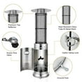 Kepooman 34000 BTU Stainless Steel Round Glass Tube Patio Heaters