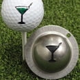 thumbnail image 1 of Golf Ball Line Marker Stencil Cute Pattern Alphabet Stainless Steel Marker Pen Golf Putting Positioning Aids Outdoor Golf Sport 8, 1 of 6