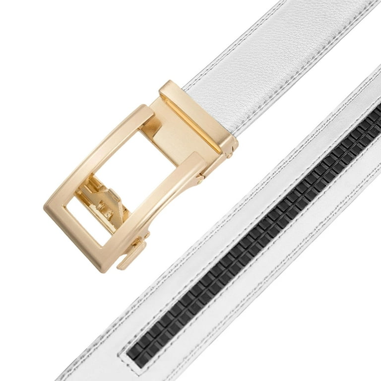 mens dress belt gold buckle 1.25