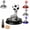 Classic Black Bottom Base, variant on Solar Rotating Football Car Air Freshener, Powered Aromatherapy Rotating Dashboard Fragrance Ball, Wireless Match Day Football Car Interior Decoration, Reusable Car Vent