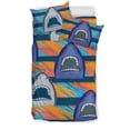 thumbnail image 1 of Juego de cama con estampado de tiburón azul, 1 of 5