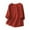 Red, variant on Tshirt Women Linen Round Boxy Top Patchwork Blouses Boho Tops for Women Beige L