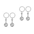 thumbnail image 6 of Masteelf 4 pcs Volleyball Keychain Set With Stainless Steel Pendant Cool Key Chain For Backpacks Handbags And Volleyball Party Decorations, 6 of 8