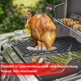 thumbnail image 5 of Asador de pollos, soporte para pollos de acero inoxidable, lata de cerveza para parrilla de pollos, asador de aves desechable con bandeja de goteo, 2 piezas, 5 of 5