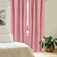 thumbnail image 3 of Ambesonne Country Home Window Curtains, Daisies Composition, Each 28" W x 63" L, White Teal Pink, 3 of 5