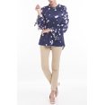 thumbnail image 3 of Women's Woven Fashion Top NAVY PRINTED, 3 of 3