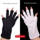 thumbnail image 4 of 2025 Herramientas para uñas Guantes anti-ultravioleta Uv Guantes negros para fototerapia con la mitad de los dedos expuestos Sección corta, 4 of 5